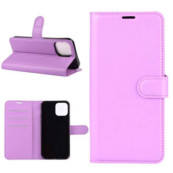 Classic iPhone 12 Mini flip etui - Lilla Purple
