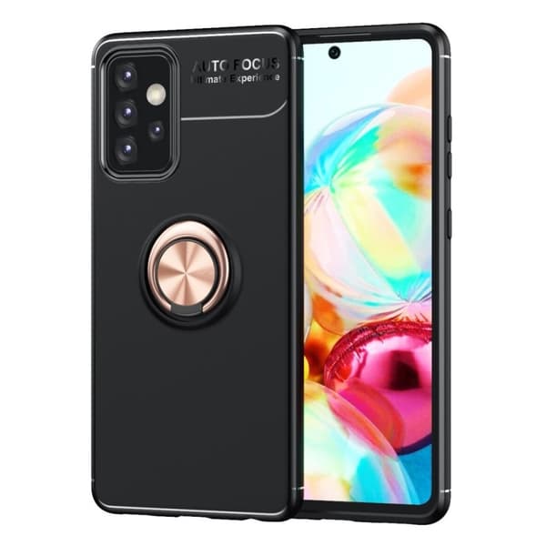Ringo Samsung Galaxy A72 5G suojakotelo - Musta / Kulta Black