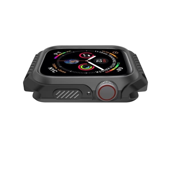 Apple Watch Series 4 44mm erstatnings urkasse i silikone - Helt sort Black
