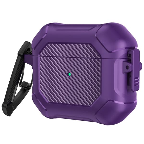 AirPods 3 etui i kulfiber - Lilla Purple