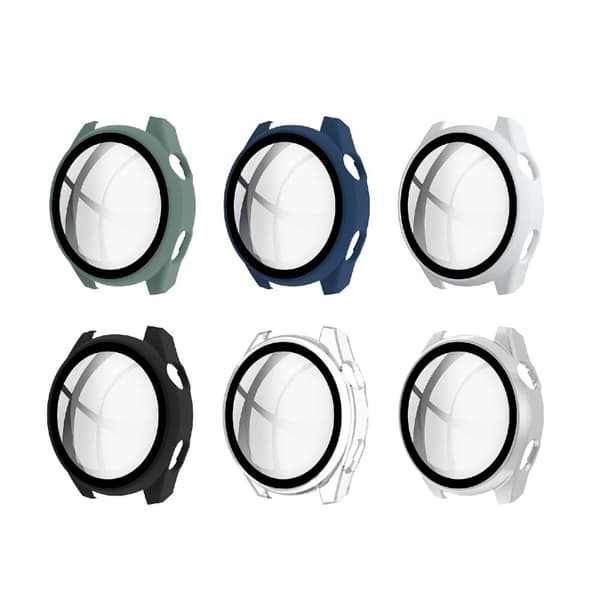Huawei Watch 3 Pro simple cover + tempered glass - Black Svart