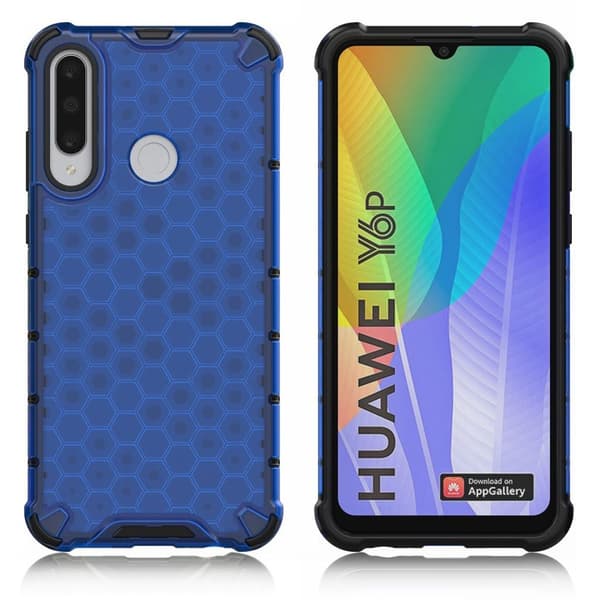 Bofink Honeycomb Huawei Y6p skal - Blå Blå