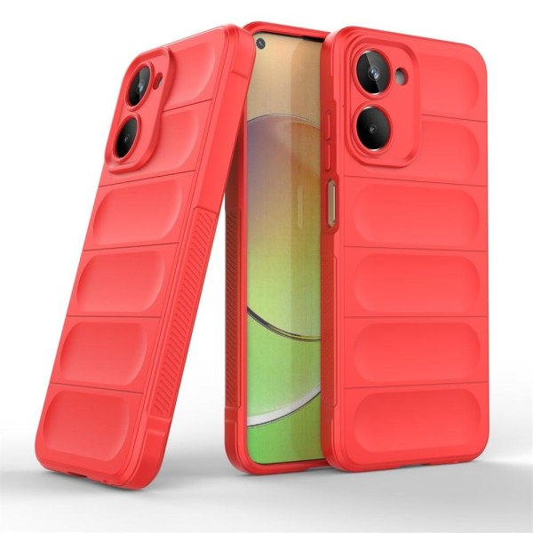 Blødt grebsformet cover til Realme 10 4G - Rød Red