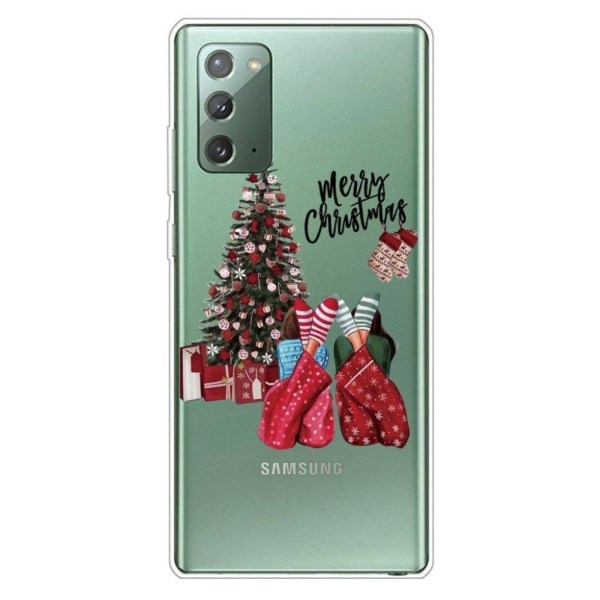 Juletaske til Samsung Galaxy Note 20 - Træ Og Træ Green
