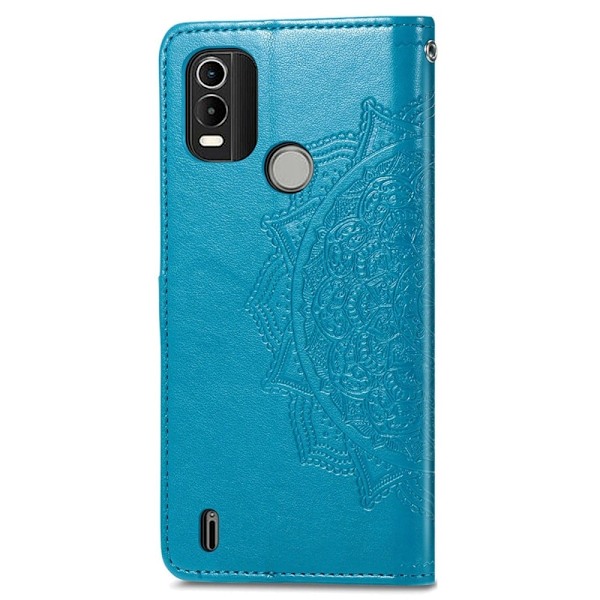 Mandala Nokia C21 Plus Läppäkotelo - Sininen Blue