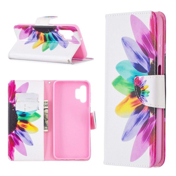 wonderland Samsung Galaxy A32 5G flip etui - Sunflower Multicolor