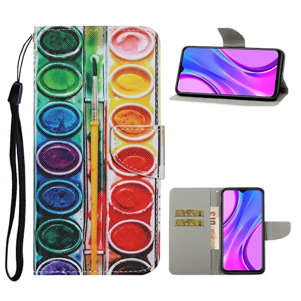 Wonderland Xiaomi Redmi 9C Flip etui - Palette Multicolor