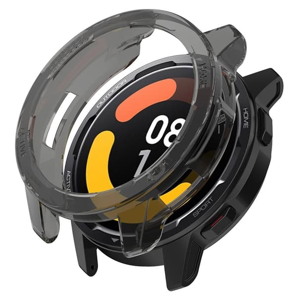 Xiaomi Watch S1 Active / Watch Color 2 läpinäkyvä suojus - Läpinäkyvä Musta Black