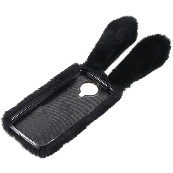 Pörröinen kani Nokia G20 / Nokia G10 kotelot - Musta Black