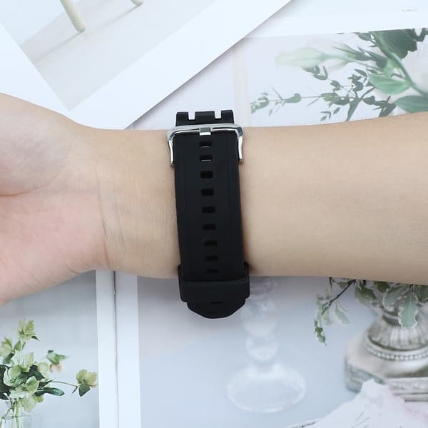 Apple Watch Series 41mm / 40mm / 38mm silikone urrem - Sort Black