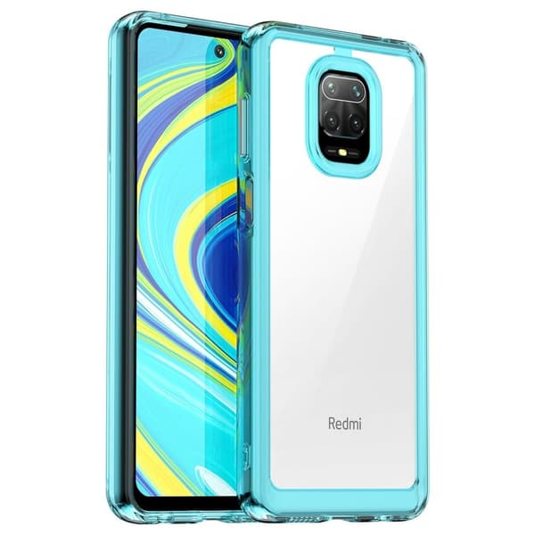 Xiaomi Redmi Note 9 Pro / Xiaomi Redmi Note 9 Pro Max / Xiaomi Redmi Note 9S / Xiaomi Mi 10 Lite 5G / Xiaomi Poco M2 Pro smart akryldeksel - Gjennomsi Blue