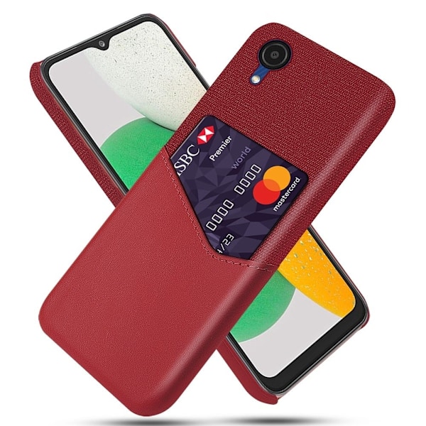 Bofink Samsung Galaxy A23e Card Suojakuori - Punainen Red