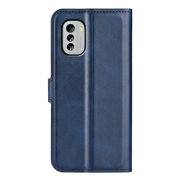 Hållbart konstläder Nokia G60 fodral med plånbok - Blå Blå