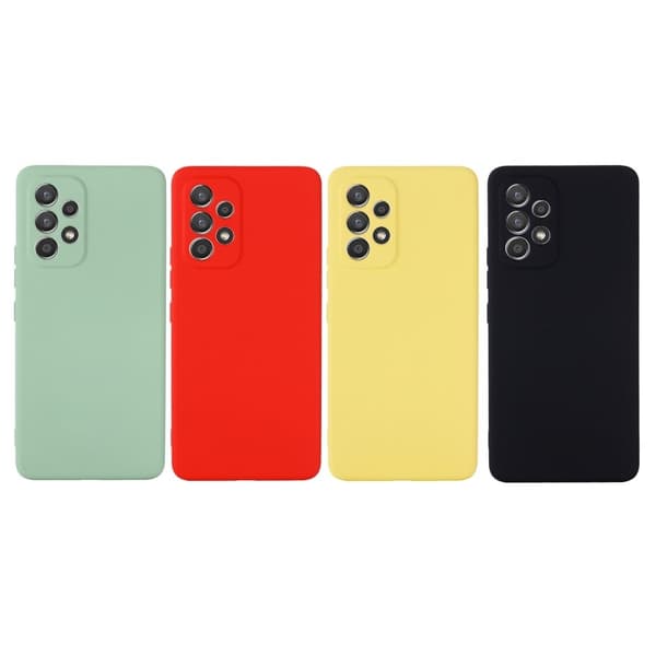 Matt flytende silikondeksel for Samsung Galaxy A53 5G - Svart Black
