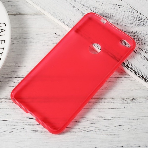 Huawei Honor 8 Lite matt silikonskal - Röd Röd