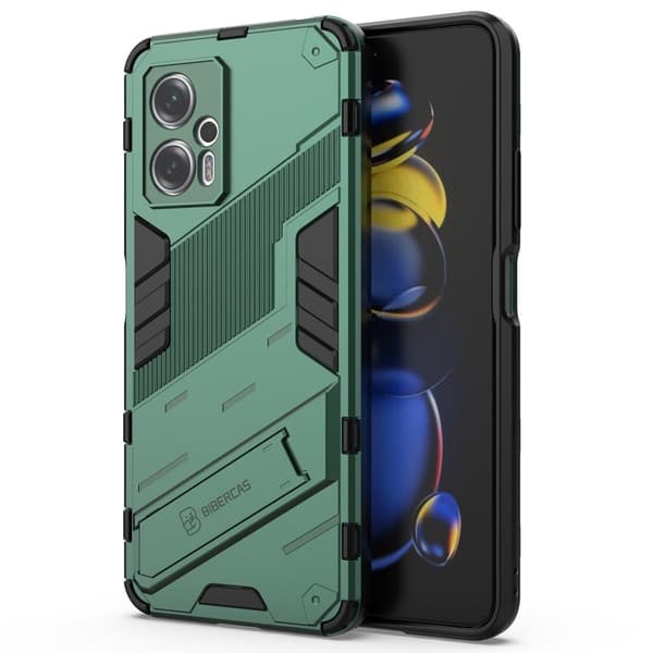 Shockproof Hybrid Deksel med A Modern Touch til Xiaomi Poco X4 Gt / Note 11t Pro / 11t Pro Plus - Grønn Green
