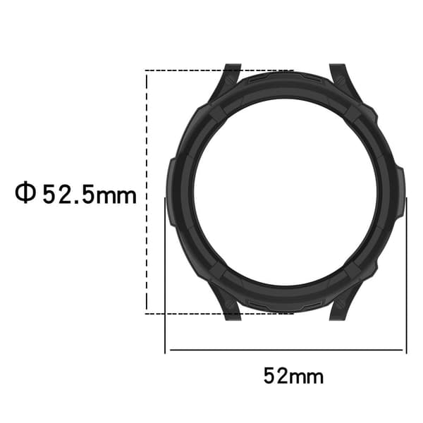 Samsung Galaxy Watch6 Classic 47mm TPU-kellokehys - Musta Black
