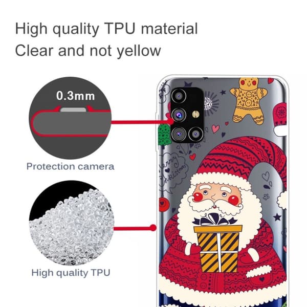 Juletaske til Samsung Galaxy M51 - Julemand Og Julemand Red