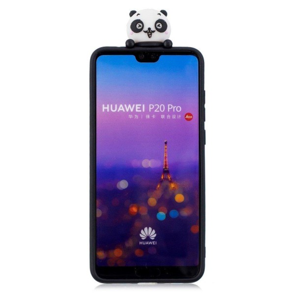 Huawei P20 Pro mobilskal TPU material skyddande elastiskt 3D mönster - Kärleksfull panda multifärg