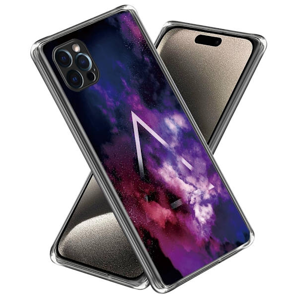 Deco iPhone 15 Pro deksel - Trekant Og Trekant Purple