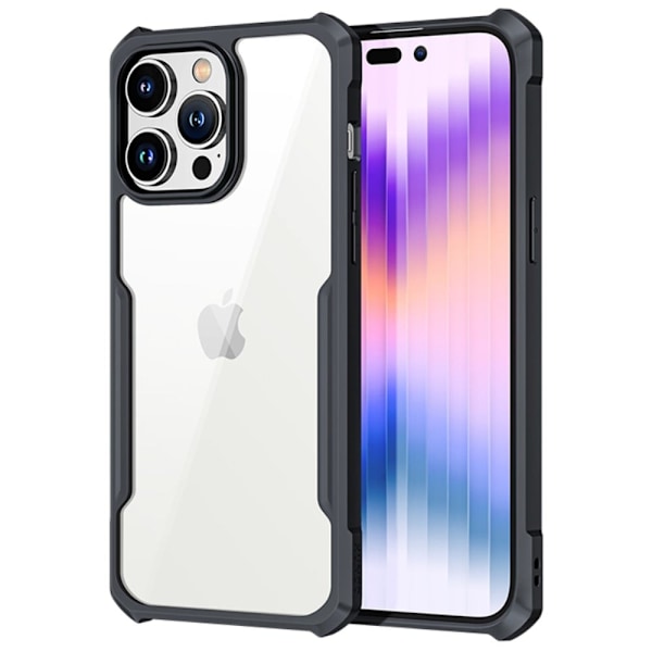 Støtsikkert hybriddeksel for iPhone 14 Pro - Svart Black