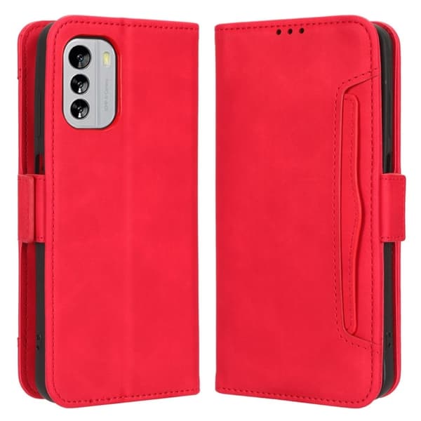 Moderni Nahkalaukku For Nokia G60 - Punainen Red
