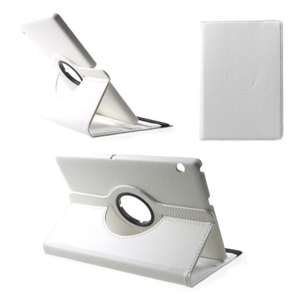 Huawei MediaPad T3 10 uniikki nahkakotelo - Valkoinen White