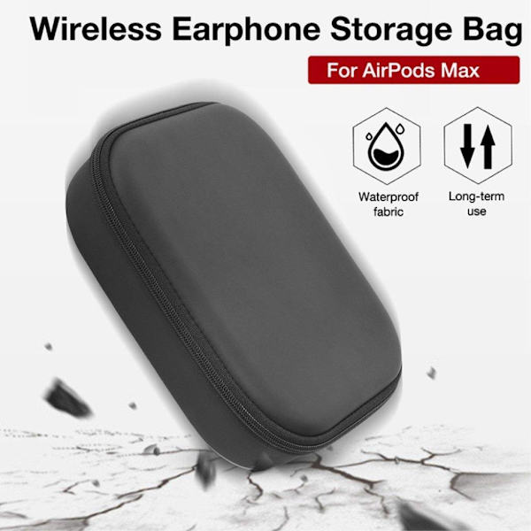 Airpods Max förvaringsfodral som är lätt att bära med sig Svart