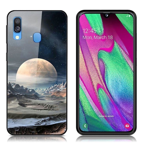 Fantasy Samsung Galaxy A40 skal - Vit Planet multifärg