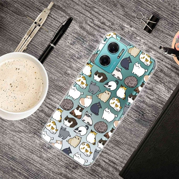 Deco Xiaomi Redmi Note 11E skal - Katter multifärg