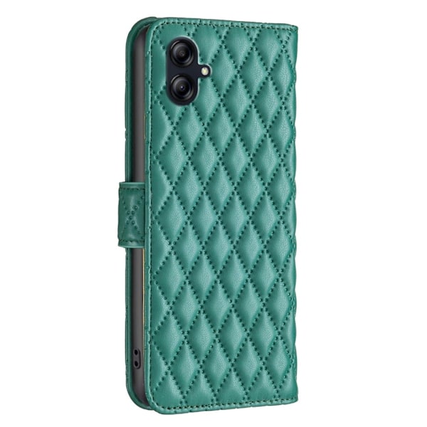 Rombuskuvioinen matta läppäkotelo Samsung Galaxy A04e - Vihreä Green