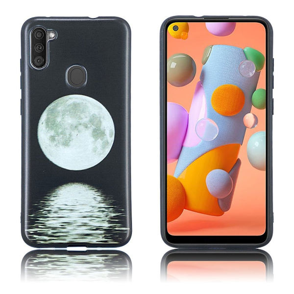Imagine Samsung Galaxy A11 kotelot - Kuu Silver grey