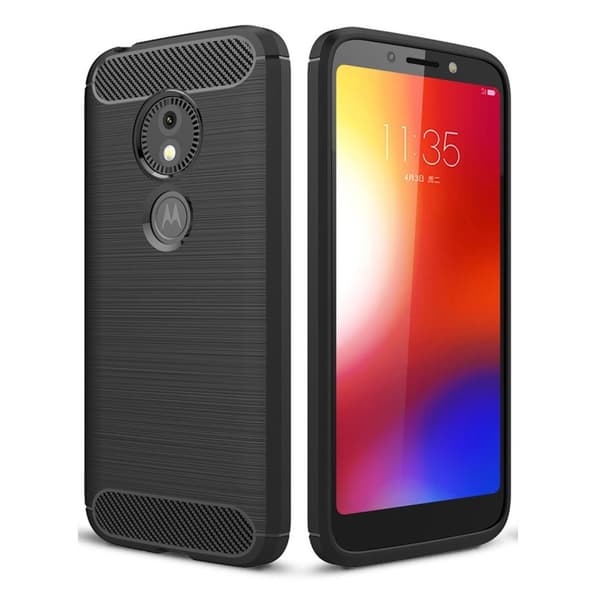 Carbon Flex Motorola Moto E5 Play Veske - Svart Black