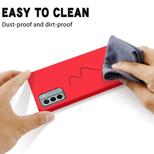Matte Liquid silikone cover til Nokia G22 - Rød Red