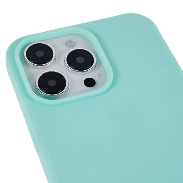 Tynt TPU-deksel med matt finish og justerbar stropp til iPhone 15 Pro Max - Mintgrønn Green