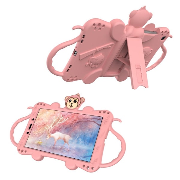 Monkey style silikon fodral för Samsung Galaxy Tab A 8.0 (2019) - rosa Rosa