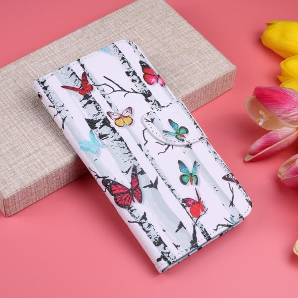 Wonderland Google Pixel 4 XL flip cover - Livlige Sommerfugle Blue