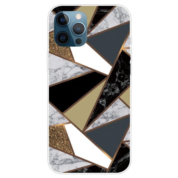 Marmordesign iPhone 14 Pro Max deksel - Fragment Av Marmorfarger Multicolor