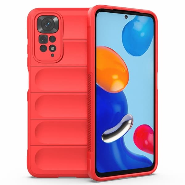 Mjukt greppformat Xiaomi Redmi Note 11S / Xiaomi Redmi Note 11 skal - Röd Röd