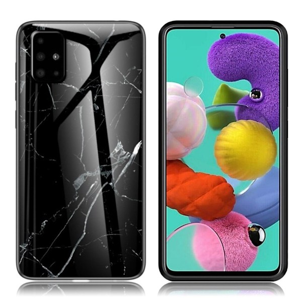 Fantasy Marble Samsung Galaxy A51 cover - Sort Black