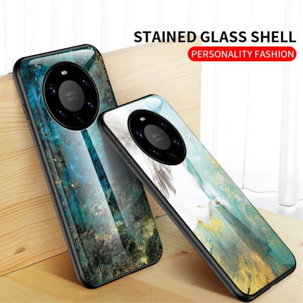 Fantasy Marmor Huawei Mate 40 Pro Plus skal - Flygande Duva Marmor multifärg