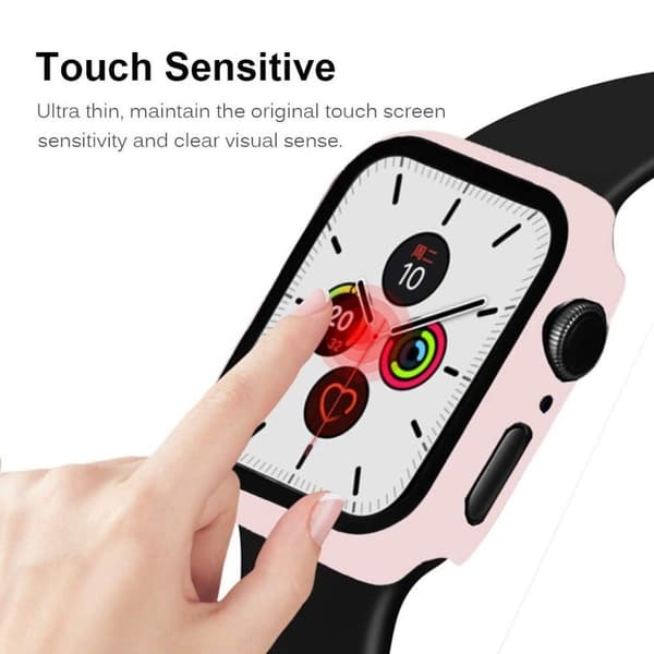 Apple Watch Series 5 / 4 40mm holdbar mat ramme - Lyserød Pink