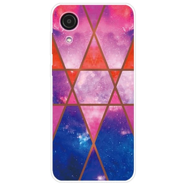 Marble Samsung Galaxy A03 Core Suojakotelo - Rose / Oranssi / Sininen Multicolor