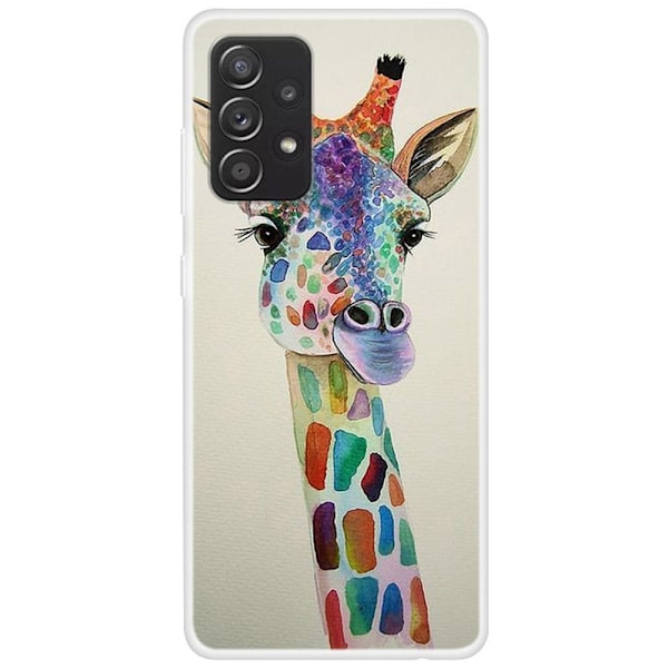 Deco Samsung Galaxy A53 5G skal - Färgglad Giraff multifärg