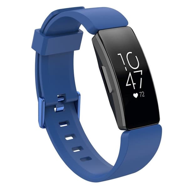 Fitbit Inspire / Inspire HR klockband av silikon - Storlek: S / Mörkblå Blå