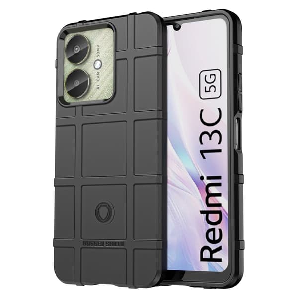 Rugged Shield Xiaomi Redmi 13C / Xiaomi Redmi 13R deksel - Svart Black