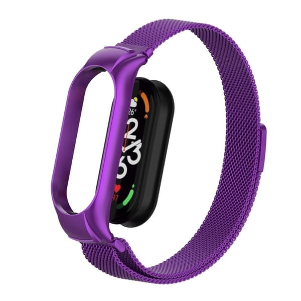 Xiaomi Mi Band 7 milanesisk urrem - Lysende Lilla Purple