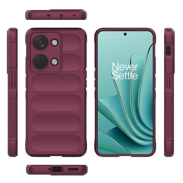 Blødt grebsformet cover til OnePlus Nord 3 / OnePlus Ace 2V - Rød Red