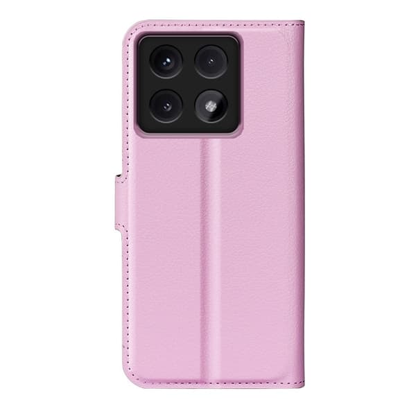 Klassisk Xiaomi 14T flip etui - Lyserød Pink