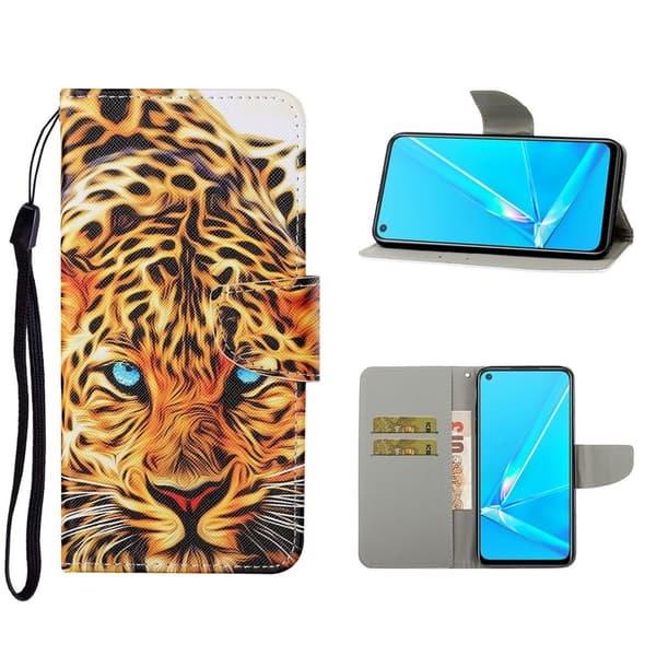 Wonderland Samsung Galaxy A72 5G Flippetui - Leopard Orange